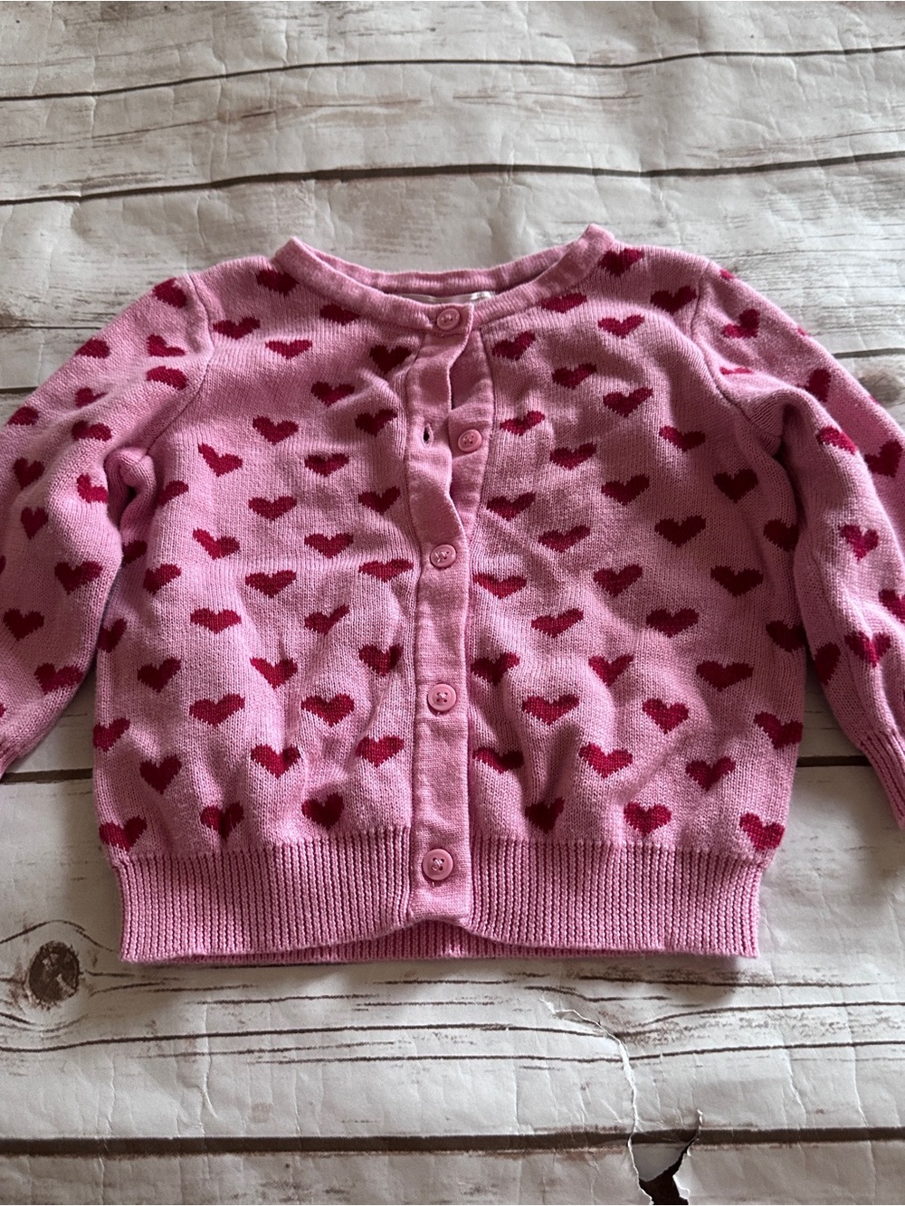 Janie and Jack heart cardigan